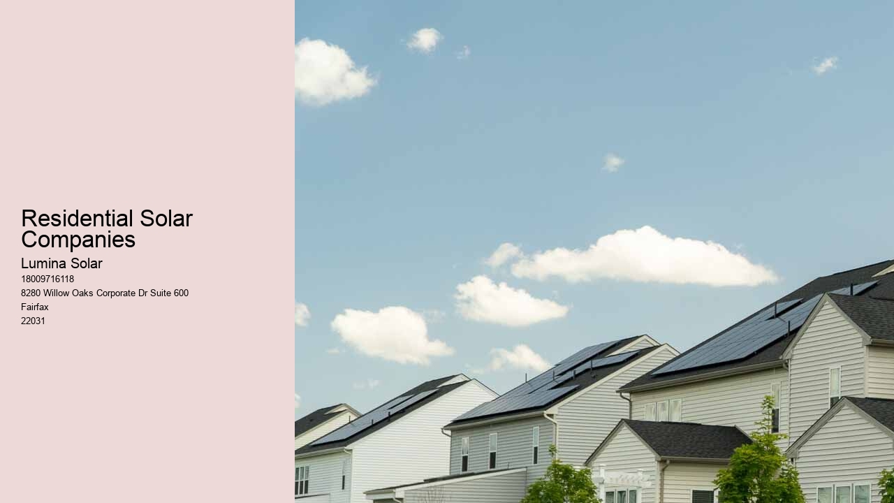 Residential Solar Companies