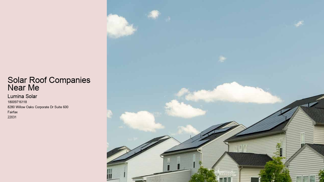 Solar Roof Companies Near Me